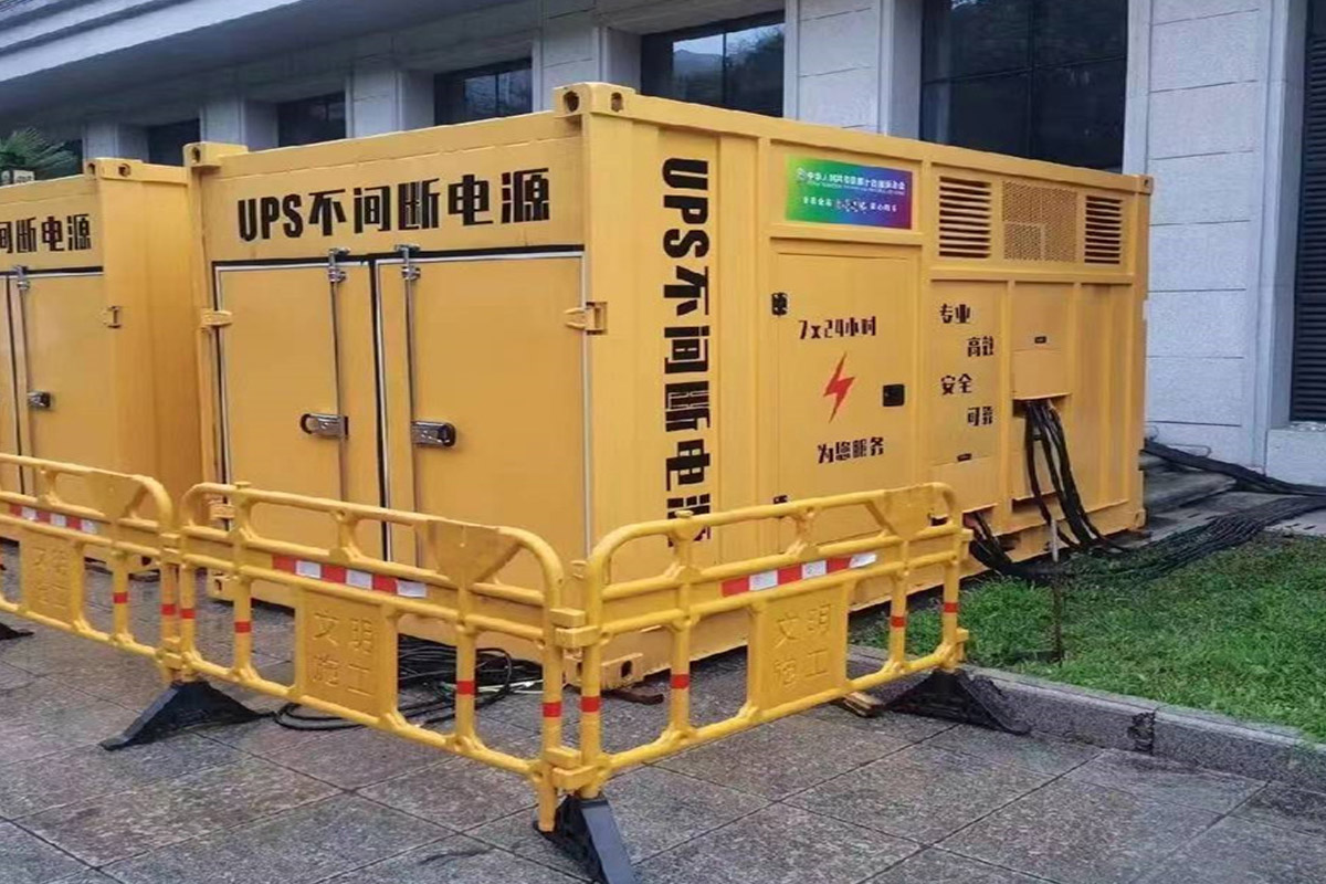 眉山发电机租赁施工现场