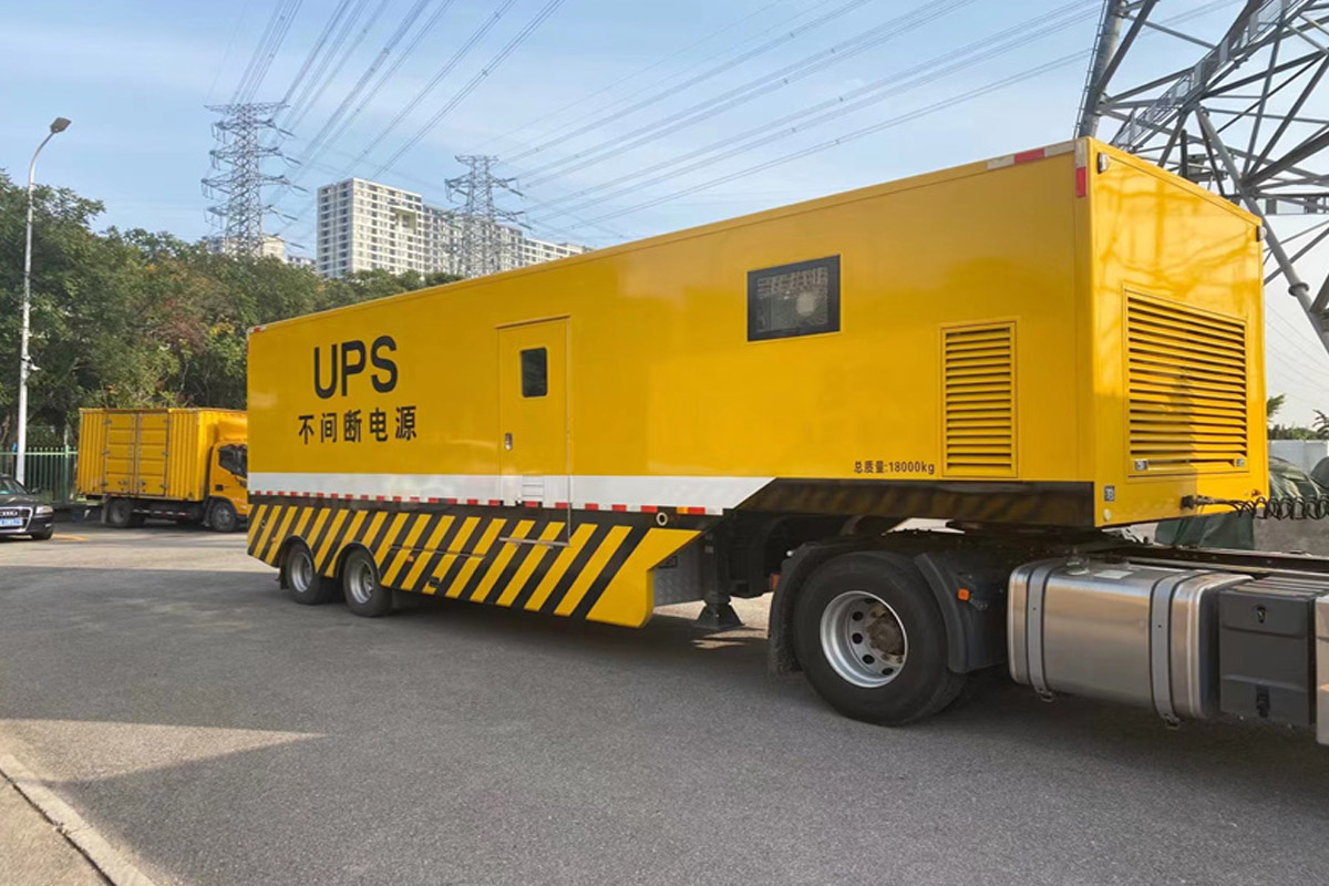 眉山发电机租赁施工现场