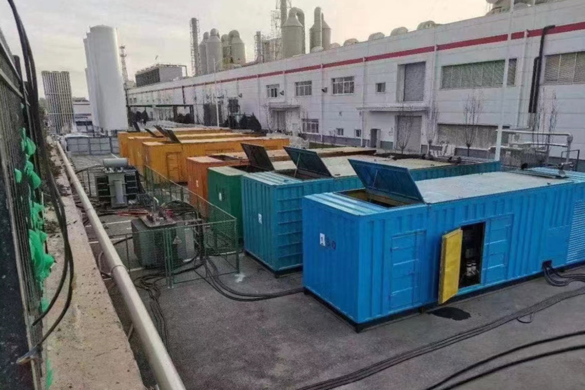 眉山发电机租赁施工现场